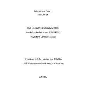 Mediciones Informe 1