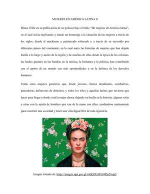 Mujeres En America Latina II