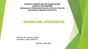 Cuadro Sinóptico Teorías Del Aprendizaje Ligia Molina