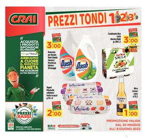 Volantino Crai Regina Supermercati dal 30 maggio all'8 giugno