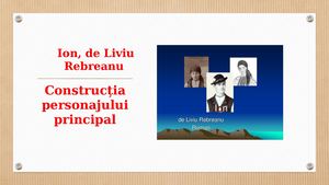 Ion, De Liviu Rebreanu Ppt