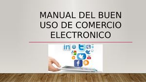 Manual Del Buen Uso De Comercio Electronico