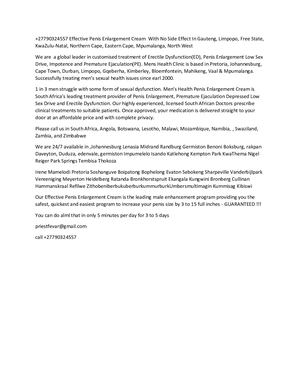 +27790324557 Effective Penis Enlargement Cream  With No Side Effect In Gauteng, Limpopo, Free State, KwaZulu-Natal,