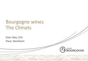 2022 Bourgogne Wines, The Climats Gb Pour Suède