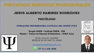 Portafolio Servicios Profesionales Psicología Jesús Alberto Ramírez