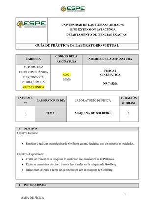 David Buñay Lagla Máquina De Goldberg Informe