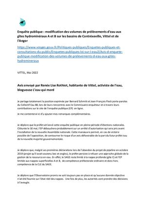 EP Nestle Waters - Avis Leauquimord