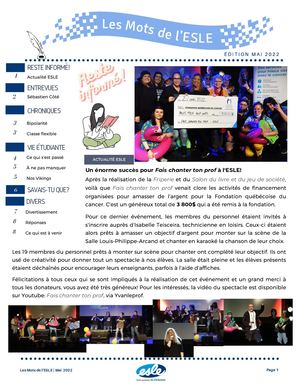 Les Mots De L'esle Mai 2022