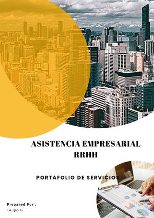 Portafolio De Servicios Asesoría Empresarial Rrhh