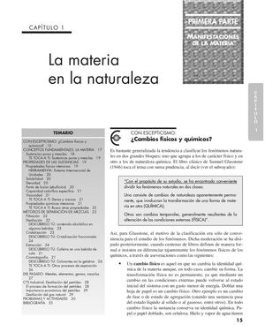 La Materia En La Naturaleza