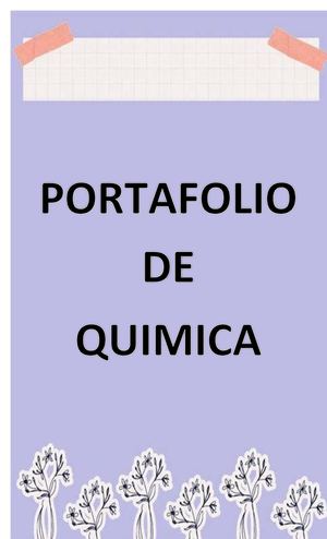 Portafolio De Quimica