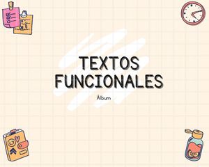 ÁLbum Textos Funcionales