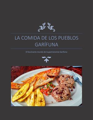 La Comida De Los Pueblos Garífuna