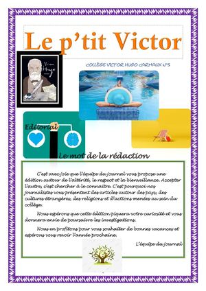 Journal Le p'tit Victor N°5 Mai 2022