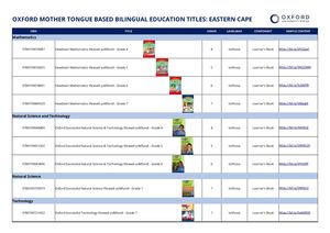 Oxford EC MTBBE Catalogue