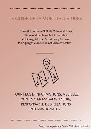 Tout sur la mobilité d’études