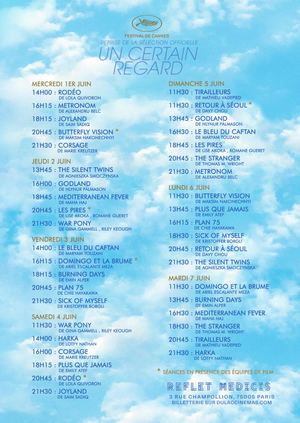 Programme Reprise Un Certain Regard au Reflet Médicis