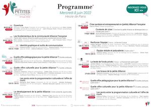 2022 - Forum Des Petites AF - Programme