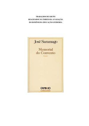 12 .º B_Trabalhos de Grupo Sobre  "Memorial Do Convento"