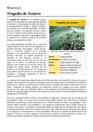 Tragedia De Armero