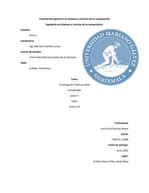 Segunda Entrega Texto Paralelo Fisica Sesion 1 Hasta Sesion 14
