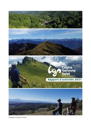 Rapport d'activités 2021 Office de tourisme