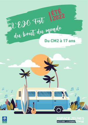 Plaquetet été de l'Espace Jeunes