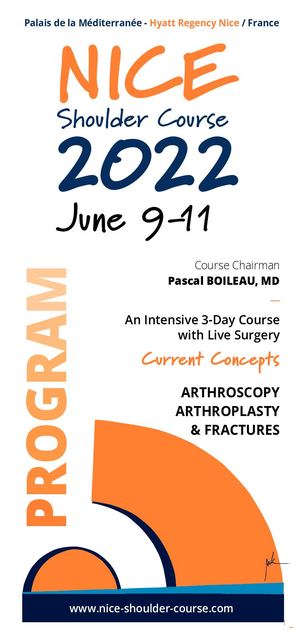 Nice Shoulder Course 2022 Program