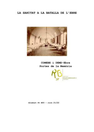 Sanitat a La Batalla de L'Ebre