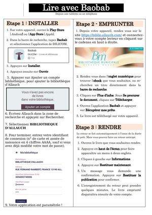 Tuto Lire Avec Baobab Depuis Une Tablette Ou Un Téléphone