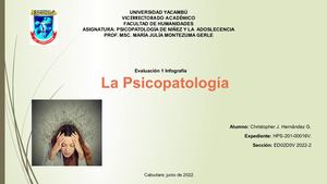 Infografía Psicopatología