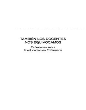 También los docentes nos equivocamos: reflexiones sobre la educación en enfermería