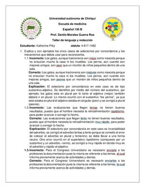 Taller (Solecismos) Katherine Pitty