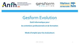 Mode D'emploi Gesform Evaluateurs 2022