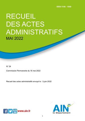 Recueil Actes Administratifs Cp16052022 Seda