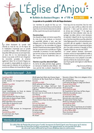 Eglise d'Anjou Juin 2022 N°170