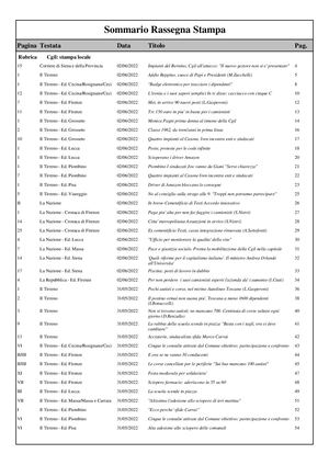 Toscana rassegna stampa 02.06.2022