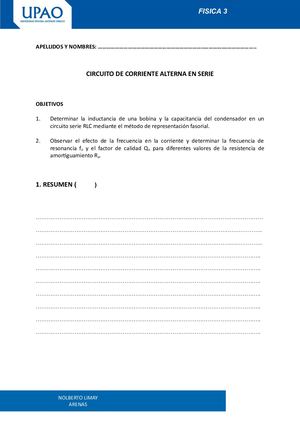 Informe 05 Circuito Rlc