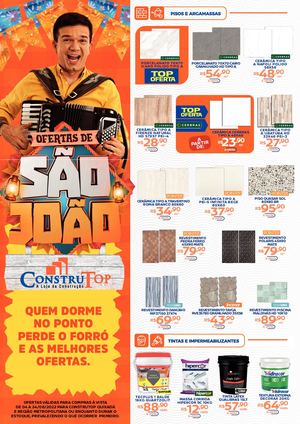 Encarte São João Construtop Quixadá
