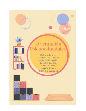Libro De Orientación Psicopedagógica
