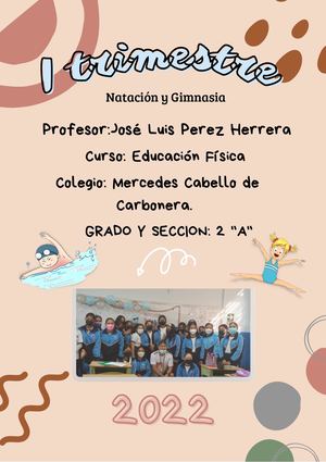 Tríptico de Educación Física