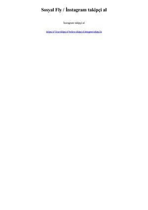 Sosyal Fly / İnstagram takipçi al