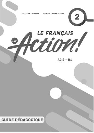 Le français en action! 2 exemple des fiches enseignant