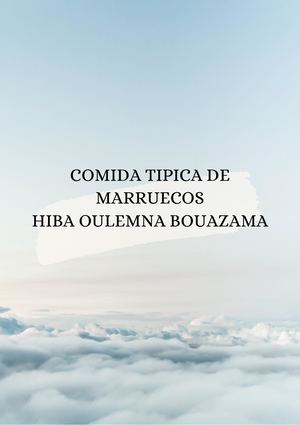 Comida Tipica De Marruecos