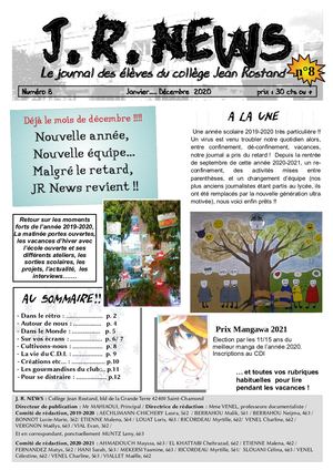 JR NEWS N°8 Janvier- Décembre 2020