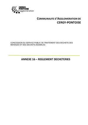 18 - Annexe 16 - Règlement Déchèteries