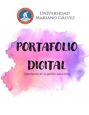Portafolio Digital Orientación En La Gestión Educativa.