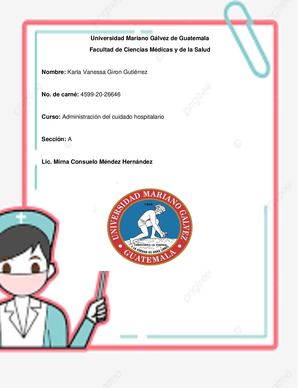 Proyecto Final Administracion Del Cuidado Hospitalario