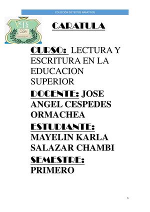 Lectura Y Escritura Mayelin