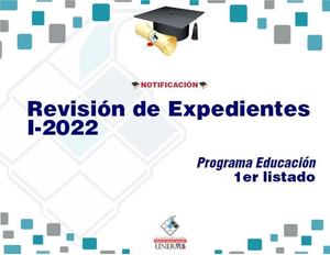 1er Listado De Educación